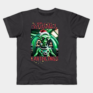 Merry christmas earthlings Kids T-Shirt